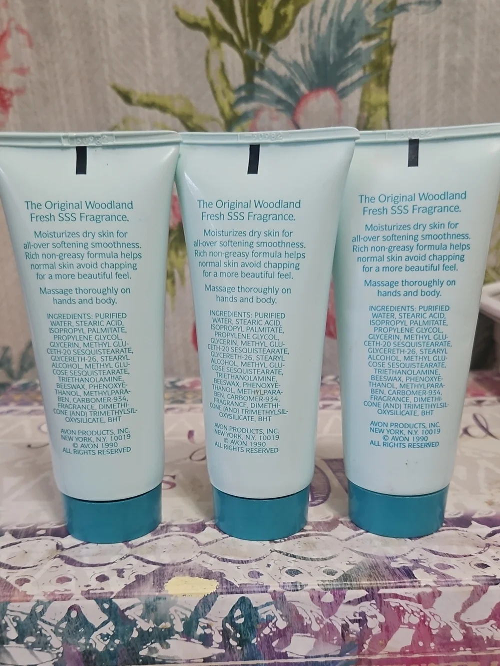 Avon SKIN SO SOFT Vtg 1990's Hand & Body Cream 3 0z Each The Original WOODLAND